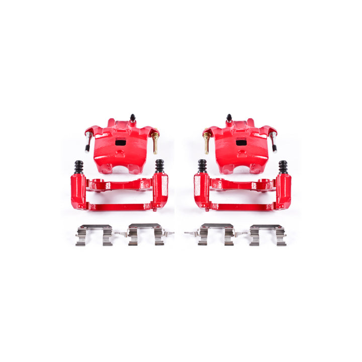 Power Stop 02-04 Infiniti I35 Front Red Calipers w/Brackets - Pair