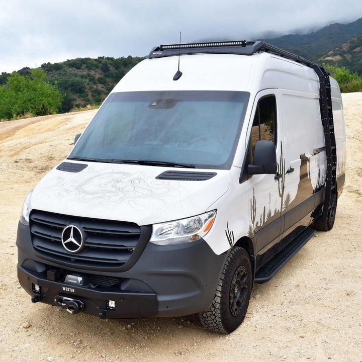 Westin 19-24 Mercedes-Benz Sprinter High Roof Mesa Side Ladder - Textured Black