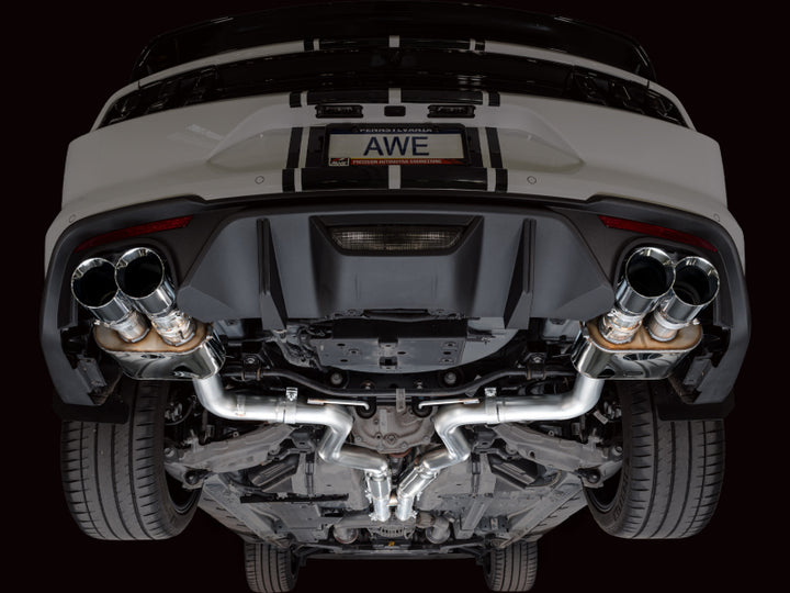 AWE Tuning 18-23 S550 Mustang GT SwitchPath Exhaust - Chrome Silver Tips