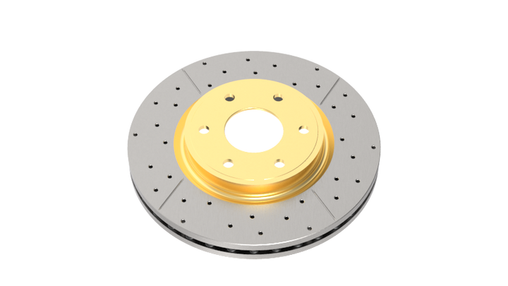 DBA 08-15 Dodge Challenger SRT-8 Front Drilled & Slotted Street Series Rotor