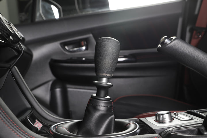 GrimmSpeed Shift Knob Stainless Steel - Subaru 5 Speed and 6 Speed Manual Transmission - Black