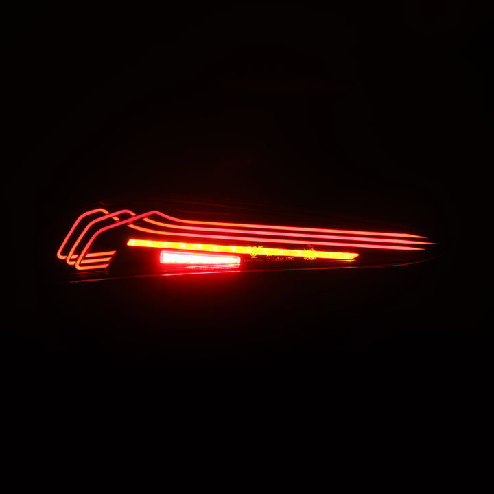 AlphaRex 20-24 Toyota Supra LUXX-Series Laser Style LED Tail Lights Alpha-Black