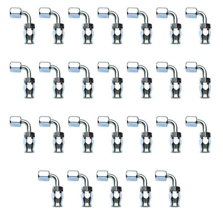 Russell Performance -6 AN Endura PowerFlex Power Steering 90 Degree Hose Ends(25 pcs.)