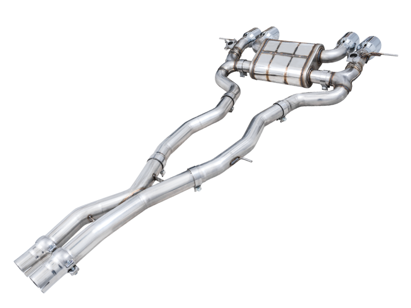 AWE Tuning SwitchPath Cat-Back Exhaust for BMW G8X M3/M4 - Chrome Silver Tips