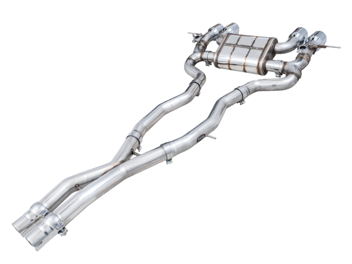 AWE Tuning SwitchPath Cat-Back Exhaust for BMW G8X M3/M4 - Chrome Silver Tips