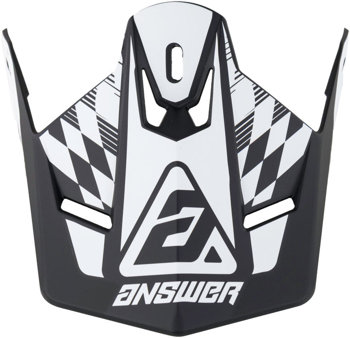 Answer AR1 Sweep Visor Black/White Youth