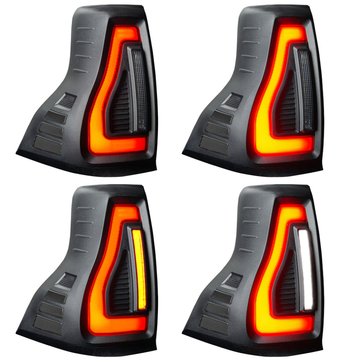 Oracle 10-23 Lexus GX460 and Toyota Prado Flush Lensless LED Tail Lights - Black Series