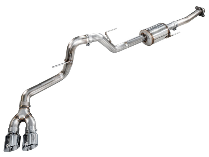 AWE Tuning 21-25 Ford F150 (14th Gen Reg Cab) Cat-Back Exhaust - 4.5in Dual Side Exit Chrome Tips