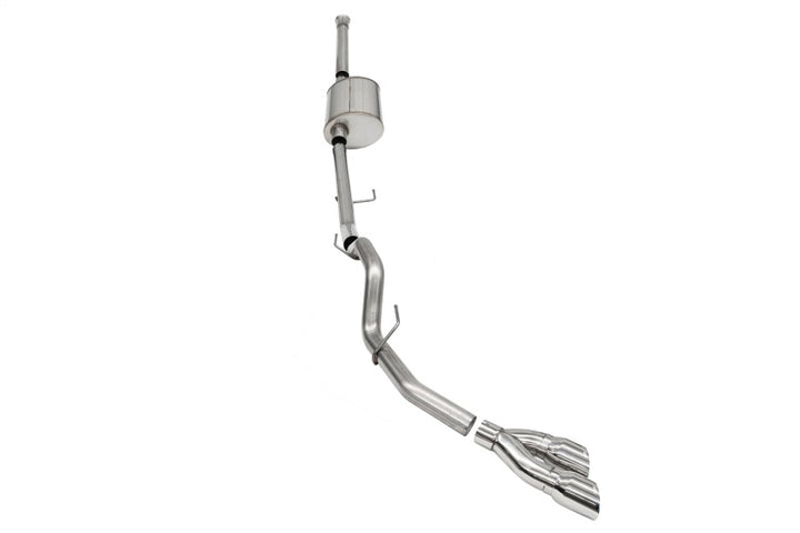 Corsa 2021-2025 Ford F-150 SuperCrew/6.5in Bed 5.0L V8 Sport Cat-Back Single Side Exit-Polished