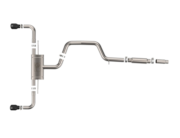 aFe 22-24 Volkswagen GTI MACH Force-Xp 3 to 2-1/2 IN Stainless Steel Cat-Back Exhaust w/Black Tip