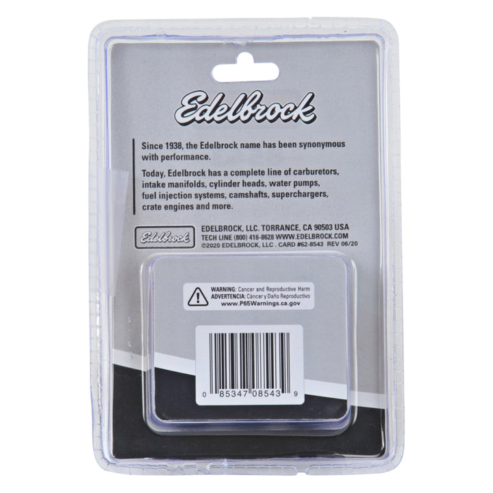 Edelbrock Exhaust Header Bolts M8-1.25 X 25mm, Black Oxide (Set Of 12)