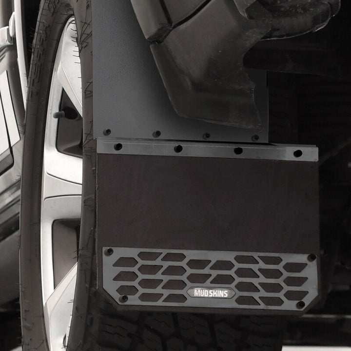 Putco 19-25 Chevrolet Silverado LD / GMC Sierra LD (Front) - Set of 2 Mud Skins - Solid Black