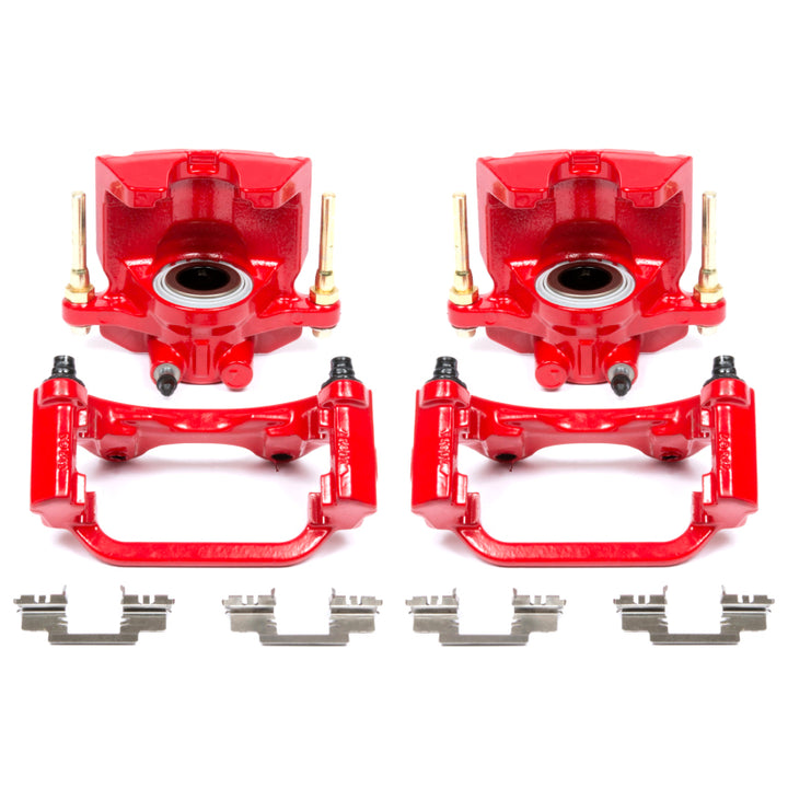 Power Stop 07-16 Cadillac Escalade Rear Red Calipers w/Brackets - Pair