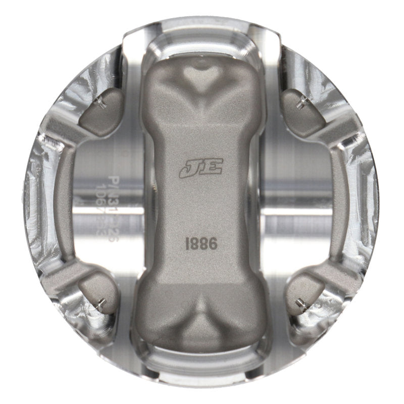 JE Pistons Nissan 91-98 240SX KA24DE 89.0mm Bore Std. Size -4 Dome Vol F Skirt Pistons - Set of 4