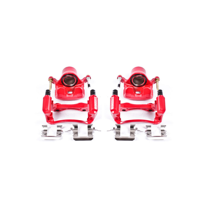 Power Stop 00-01 Infiniti I30 Front Red Calipers w/Brackets - Pair