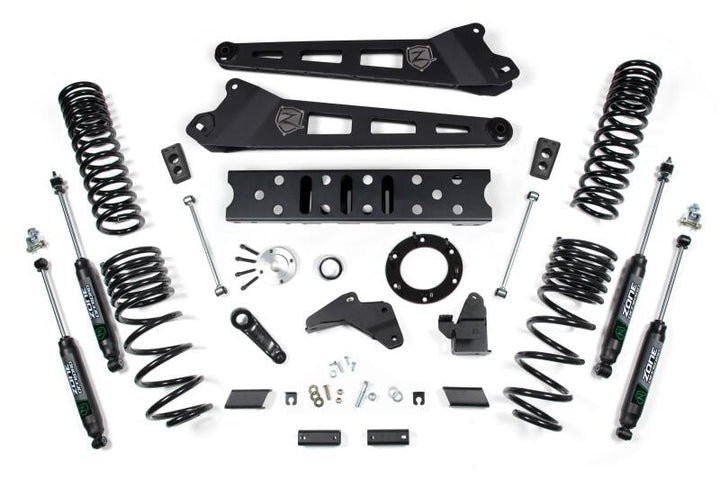 Zone Offroad 19-24 Ram 2500 6.5in Radius Arm - 4.5in Rear Coils - Diesel - 6-Bolt T-Case-Fox Shocks