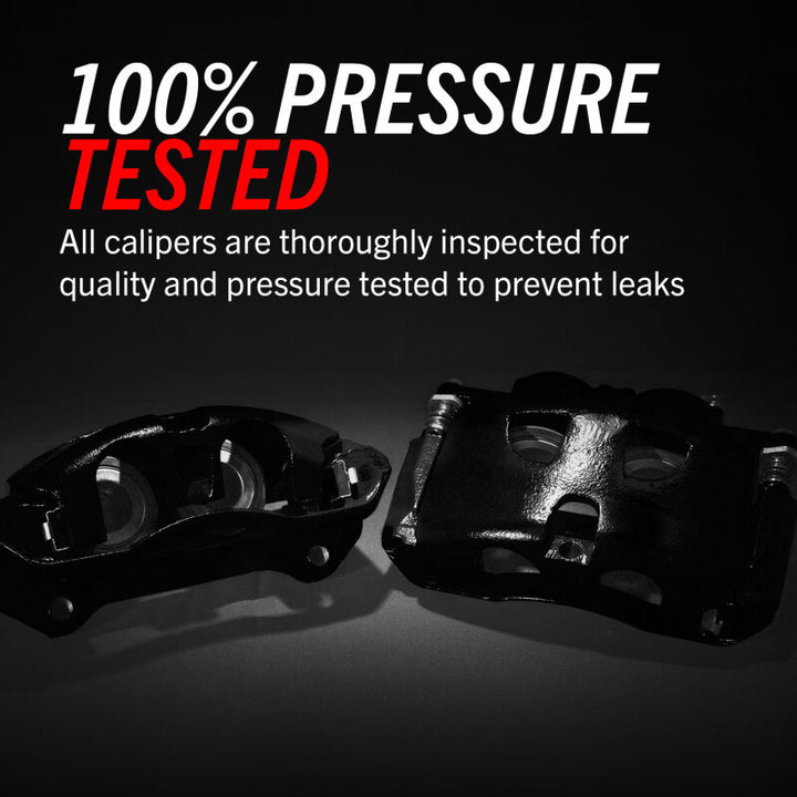 Power Stop 07-15 Toyota Tundra Front Black Caliper Pair w/o Bracket