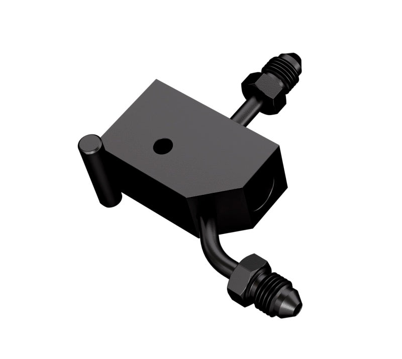 Goodridge 00-06 Harley-Davidson Softail Models Rear Brake Switch Holder - Black