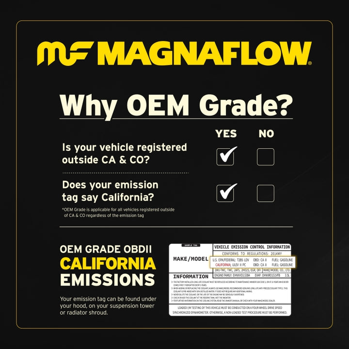 MagnaFlow 09-13 Ford E-350 Super Duty V10 6.8 OEM Underbody Direct Fit Catalytic Converter