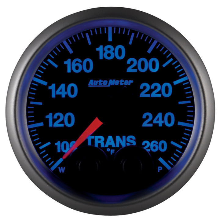 Autometer Elite 52mm 100-260 Degrees F Trans Temperature Peak and Warn Gauge w/ Electronic Control