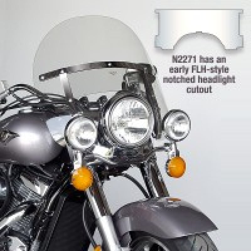 National Cycle 60-84 Harley-Davidson FL Glide/Electric Glide Sport Chopped Heavy Duty Windshield