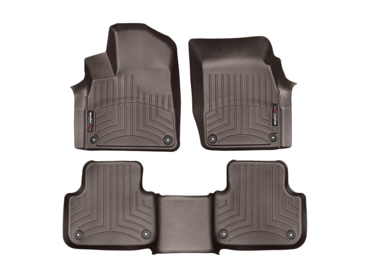 WeatherTech 2017+ Audi Q7 Front & Rear FloorLiner - Cocoa