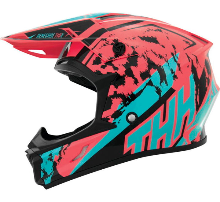 THH Helmets T710XR Renegade Coral/Bue - XS