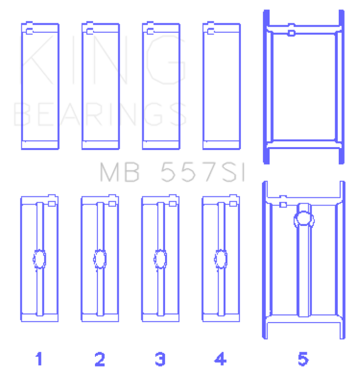 King Engine Bearings For General Motors 262/267/302/307/327/350