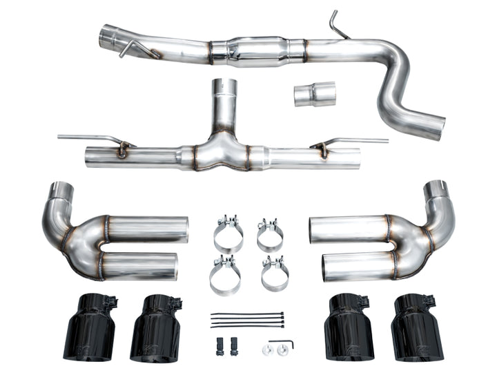 AWE Tuning 22-24 Audi 8Y S3 Track Edition Exhaust - Diamond Black Tips