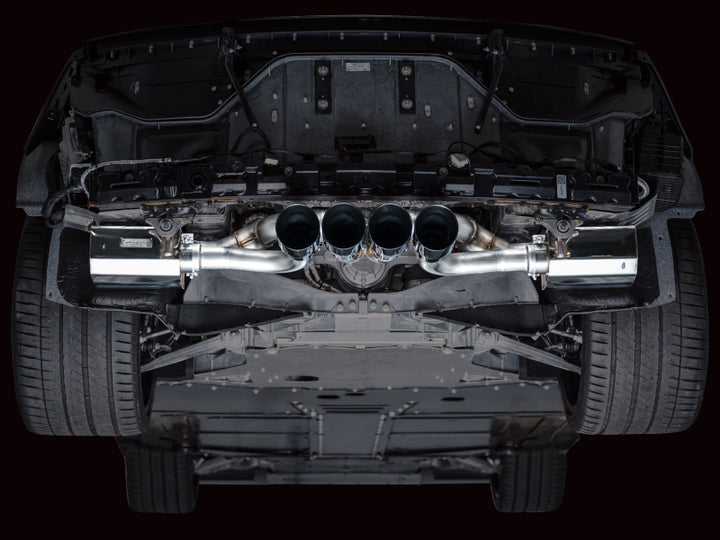AWE Tuning 2023 C8 Corvette Z06 SwitchPath Cat-Back Exhaust - Diamond Black Tips