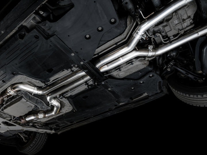 AWE Tuning 2021+ Cadillac CT4-V Blackwing SwitchPath Exhaust - Diamond Black Tips