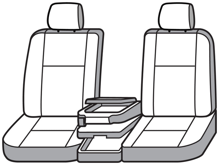 Covercraft 21-25 Ford F150 Carhartt Super Dux SeatSaver Custom 1st Row Seat Covers - Gravel