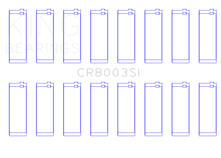 King Engine Bearings GMC 281 (Size +0.25mm) Connecting Rod Bearing Set