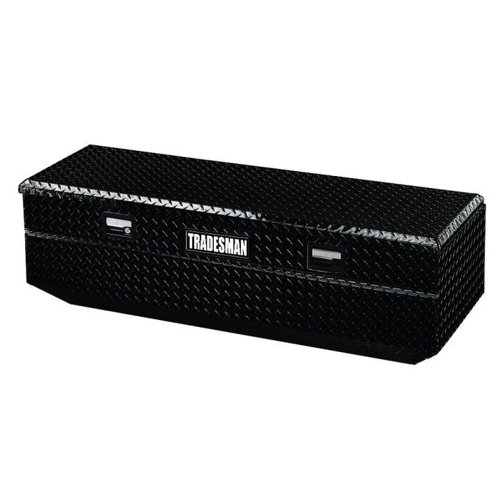 Tradesman Aluminum Flush Mount Truck Tool Box Full/Wide (36in.) - Black