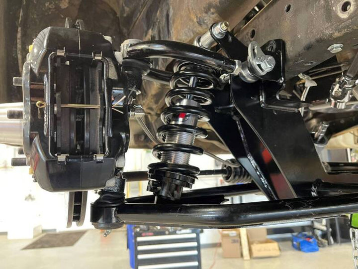 QA1 61-71 Dodge D100 Front Suspension Kit - Single Adj - 600lb/in 5-6in Drop