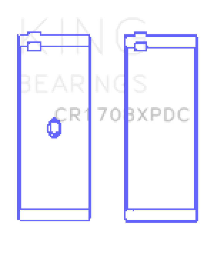 King Engine Bearings Chevrolet Custom Coated Performance Rod Bearing - Single (Size .001)