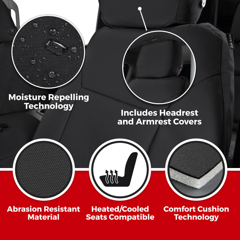 Covercraft 19-24 Honda Passport Endura PrecisionFit Custom Second Row Seat Covers - Charcoal/Silver