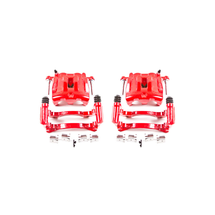Power Stop 99-04 Jeep Grand Cherokee Front Red Calipers w/Brackets - Pair
