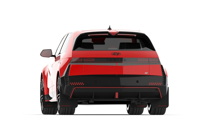 Rally Armor 25-26 Hyundai Ioniq 5 N Black Mud Flap w/Light Blue Logo