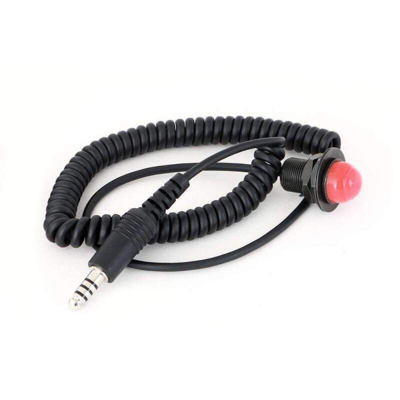 Rugged Radios Velcro Mount Steering Wheel Push to Talk (PTT) with Quick Disconnect for Intercoms