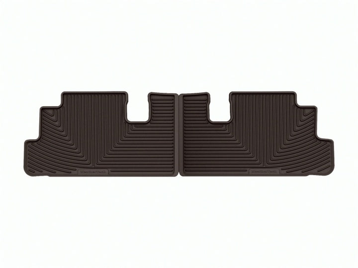 WeatherTech 22-23 Infiniti QX60 / Nissan Pathfinder Rear Rubber Mats - Cocoa