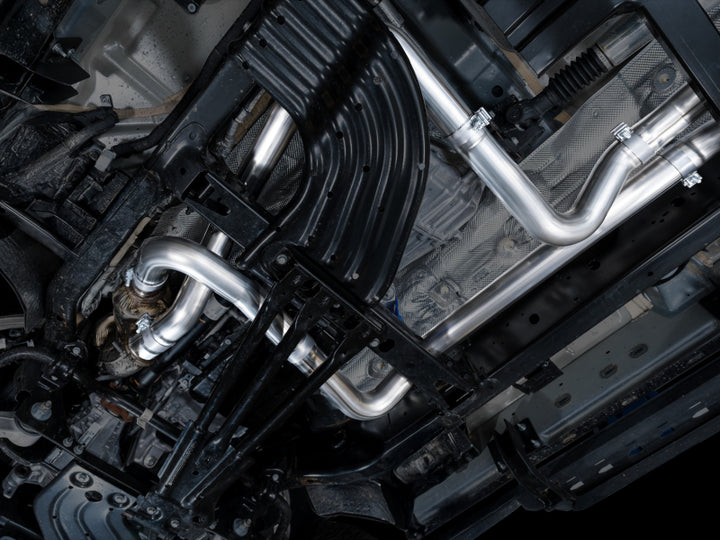 AWE Tuning 2025+ RAM 1500 RHO 3.0 I6 TT 0FG Dual Rear Exit Cat-Back Exhaust - Diamond Black Tips