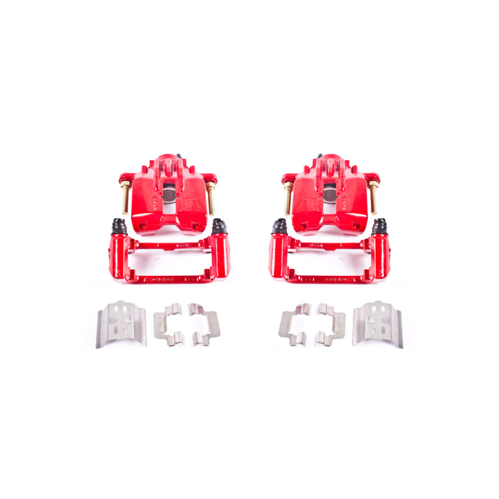 Power Stop 04-05 Cadillac XLR Rear Red Calipers w/Brackets - Pair