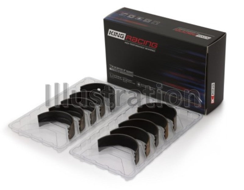King Engine Bearings Chevrolet 369-502 Gen IV/ V/ VI (Size .001) pMaxBlack Coated Main Bearing Set