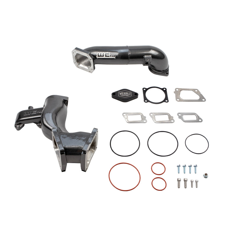 Wehrli 11-16 Chevrolet 6.6L LML Duramax High Flow Y-Bridge Kit - Cat Yellow