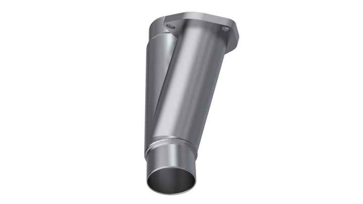 QTP 2.25in Weld-On QTEC Exhaust Cutout Y-Pipe