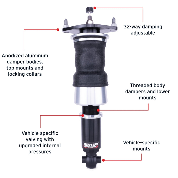 Air Lift Performance 12-25 Subaru BRZ / 12-20 Toyota GT86 Rear Air Suspension Kit