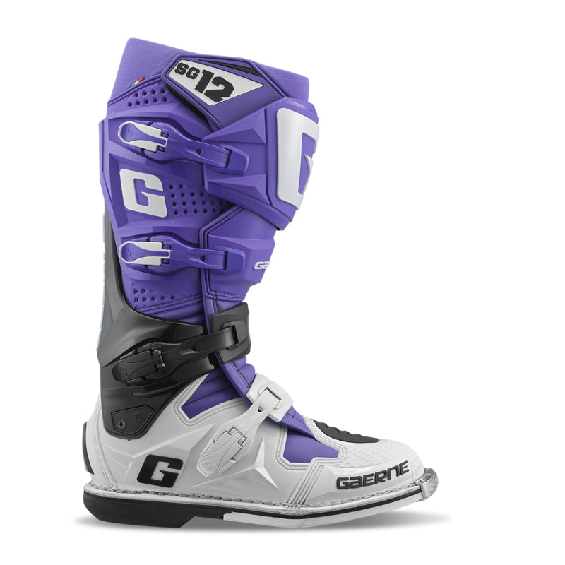 Gaerne SG12 Limited Edition LE Boot Purple/Black/White Size 7