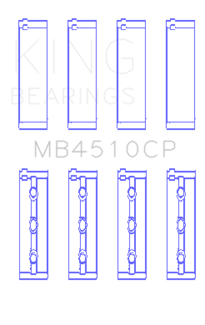King Engine Bearings Nissan VQ40DE 4L V6 (Size 0.25) Performance Main Bearing Set