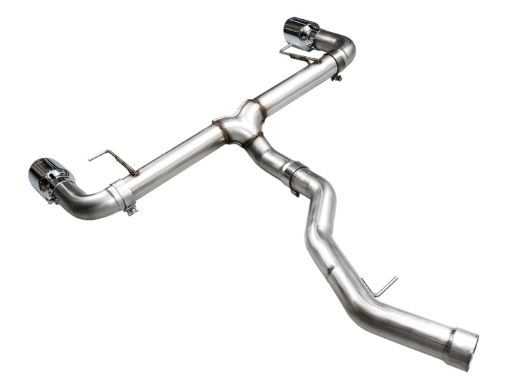 AWE Tuning 19-23 BMW 330i / 21-23 BMW 430i Base G2X Track Edition Axle-Back Exhaust - Chrome Silver